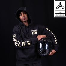 Load image into Gallery viewer, Raw Aramid Armoured Motorcycle Hoodie (Pullover)