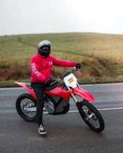 Load image into Gallery viewer, WH05DAT Red Armoured Motorcycle Hoodie (Zipped)