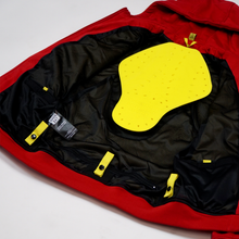 Load image into Gallery viewer, WH05DAT Red Armoured Motorcycle Hoodie (Zipped)