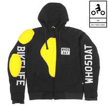 Load image into Gallery viewer, WH05DAT Armoured Motorcycle Hoodie (Zipped)