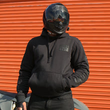 Load image into Gallery viewer, Blacked Out Armoured Motorcycle Hoodie