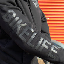 Load image into Gallery viewer, Blacked Out Armoured Motorcycle Hoodie