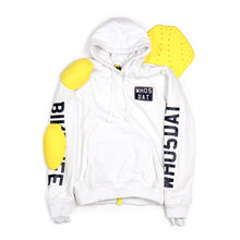 Load image into Gallery viewer, WH05DAT White Armoured Motorcycle Hoodie (Pullover)
