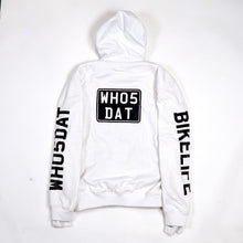 Load image into Gallery viewer, WH05DAT White Armoured Motorcycle Hoodie (Pullover)