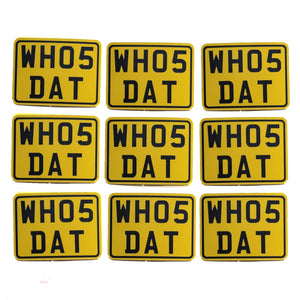 x9 WH05DAT Stickers