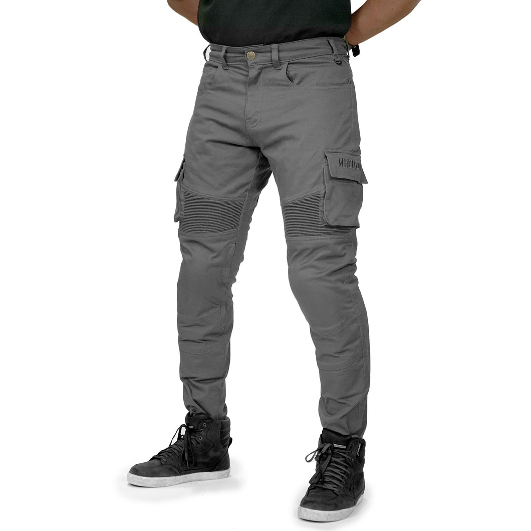GREY Armoured Motorcycle Cargo Pants