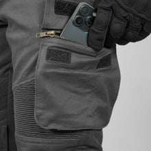 Load image into Gallery viewer, GREY Armoured Motorcycle Cargo Pants
