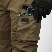 Load image into Gallery viewer, KHAKI Armoured Motorcycle Cargo Pants
