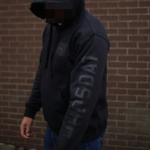 Load image into Gallery viewer, Casual Blacked Out WH05DAT Hoodie
