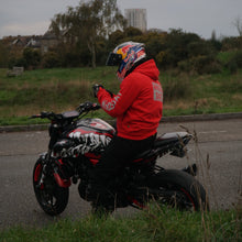 Load image into Gallery viewer, WH05DAT Red Armoured Motorcycle Hoodie (Pullover)
