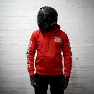 WH05DAT Red Armoured Motorcycle Hoodie (Pullover)