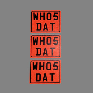 x3 Reflective WH05DAT Stickers