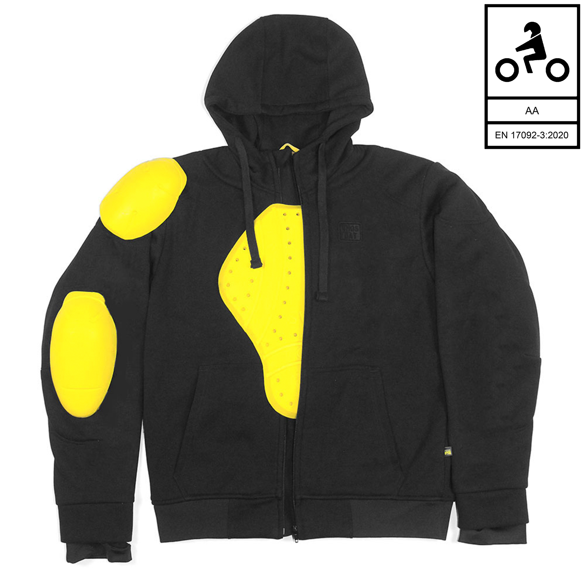 Armoured Motorcycle Hoodie - CE UKCA Approved - WH05DAT