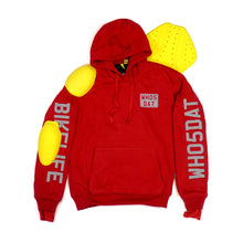 Load image into Gallery viewer, WH05DAT Red Armoured Motorcycle Hoodie (Pullover)
