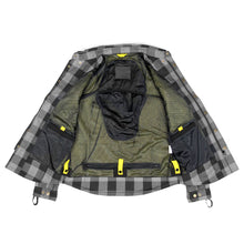 Load image into Gallery viewer, WH05DAT Armoured Motorcycle Flannel Shirt (Grey)
