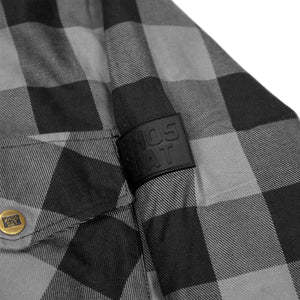 WH05DAT Armoured Motorcycle Flannel Shirt (Grey)