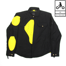 Load image into Gallery viewer, WH05DAT Armoured Motorcycle Flannel Shirt (Black)
