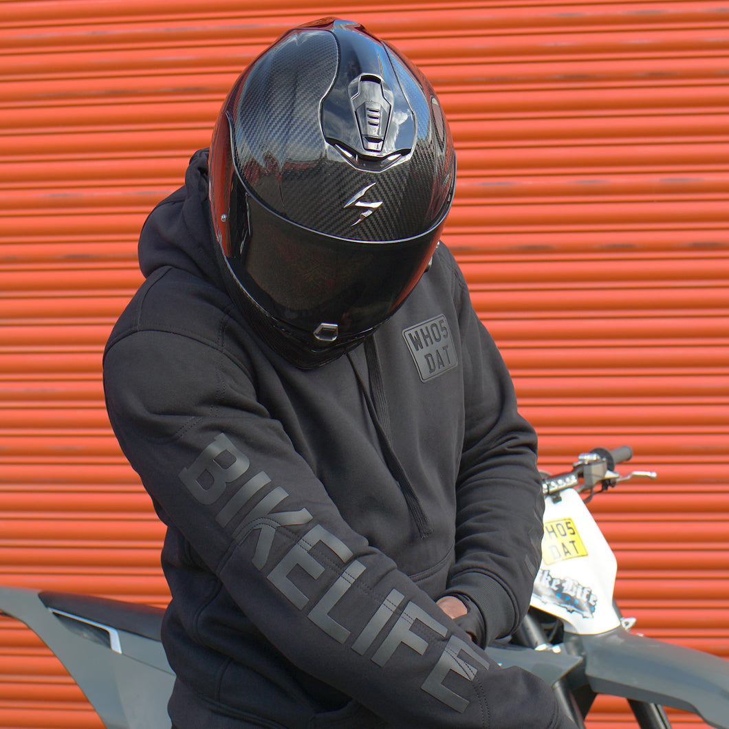 *NEW* Blacked Out Armoured Motorcycle Hoodie
