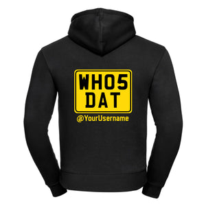 Customisable WH05DAT Hoodie with Sleeve Prints