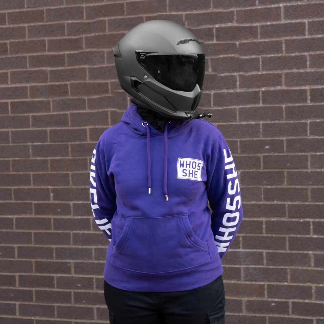 WH05SHE Hoodie (White/Purple)