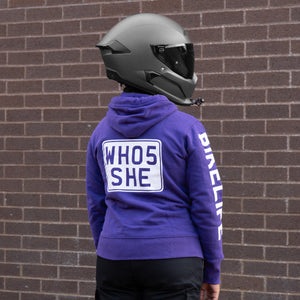 WH05SHE Hoodie (White/Purple)