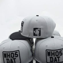 Load image into Gallery viewer, WH05DAT Snapback *LIMITED EDITION* (Grey/Black)
