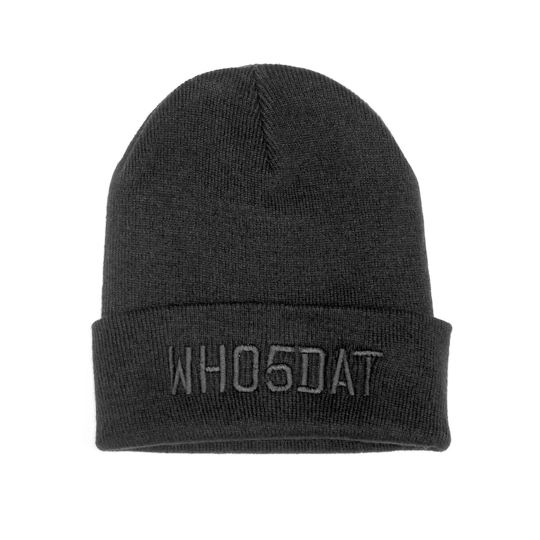 Blacked Out WH05DAT Beanie