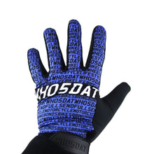 Load image into Gallery viewer, Padded Statement Gloves (Blue/Black)
