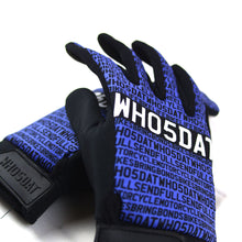 Load image into Gallery viewer, Padded Statement Gloves (Blue/Black)

