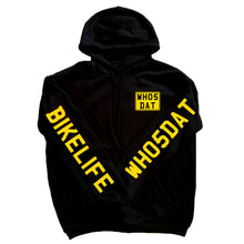 Load image into Gallery viewer, Customisable WH05DAT Hoodie with Sleeve Prints
