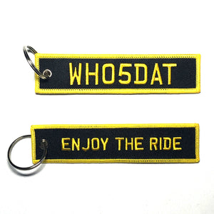 "ENJOY THE RIDE" WH05DAT Key Tag