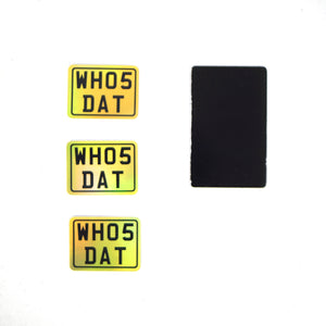 x3 Holographic WH05DAT Stickers