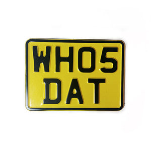 NUMBER PLATE - WH05DAT