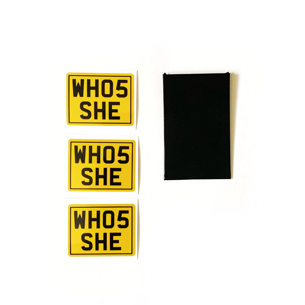 x3 WH05SHE Stickers (Colour options)