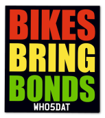 x2 Bikes Bring Bonds Stickers (Red, Yellow, Green)