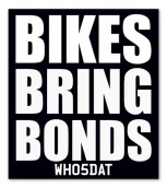 x2 Bikes Bring Bonds Stickers (White)
