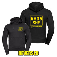 Load image into Gallery viewer, Customisable WH05SHE Hoodie (Colour options)
