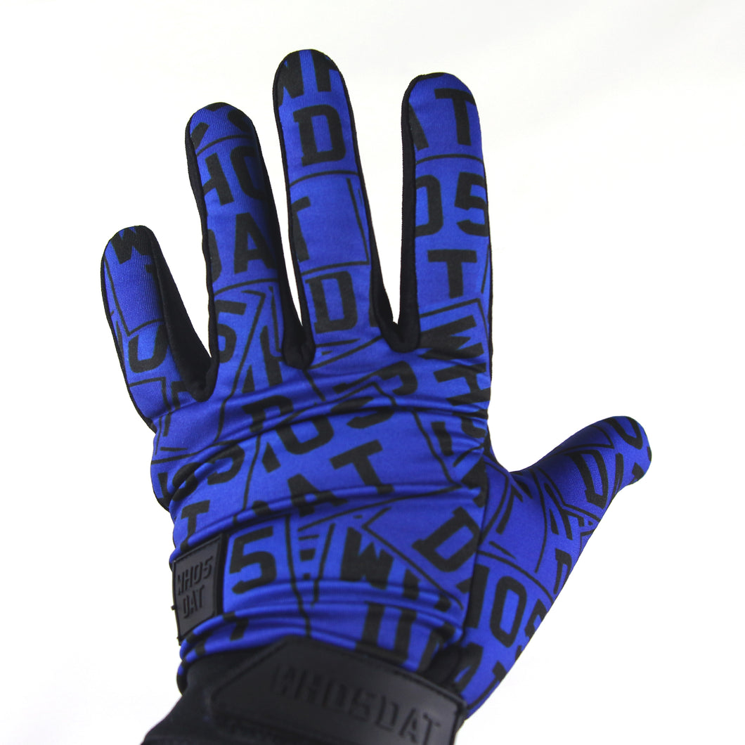 Padded Stickerbomb Gloves (Blue/Black)